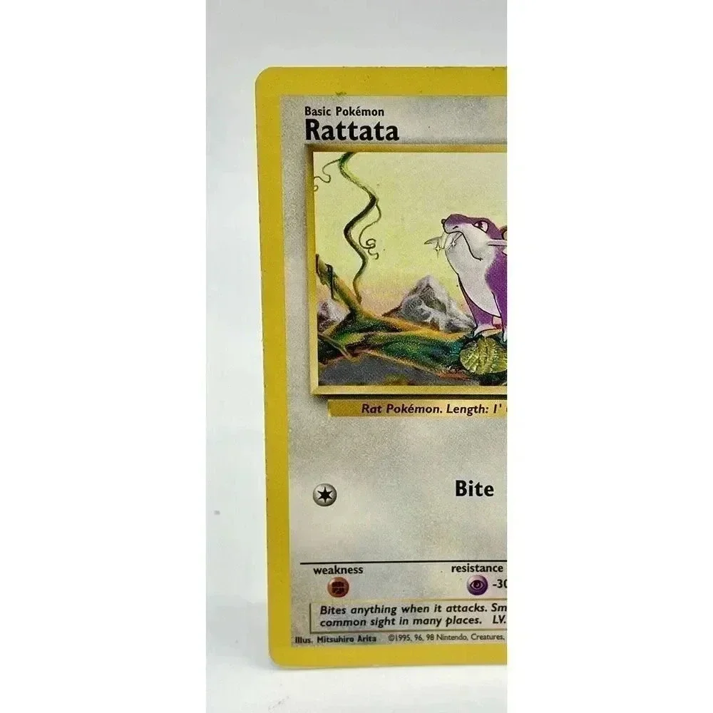 Rattata 61/102 Base Set Common Unlimited Pokemon Card Non Holo Vintage‎ 1999